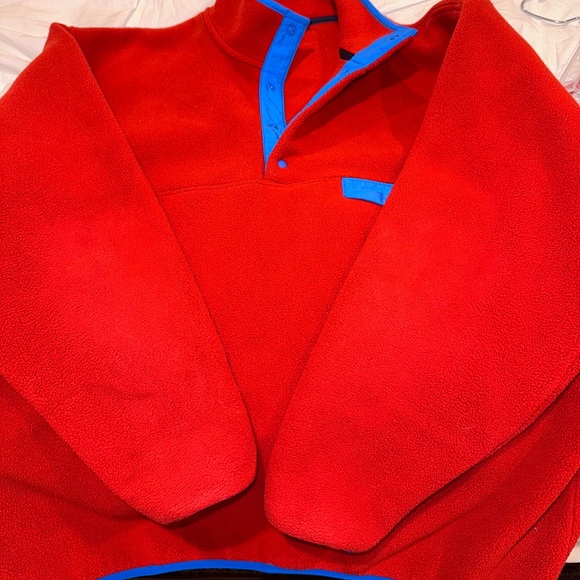 🔥 PATAGONIA synchilla reb blue pullover jacket men’s fleece pullover size large - Picture 13 of 13